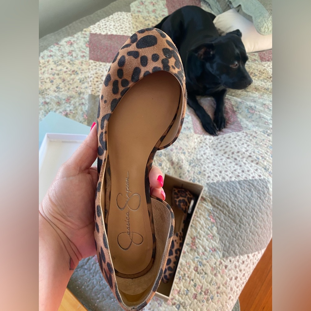 Leopard print ballet flats